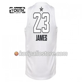 Cleveland Cavaliers LeBron James  23 2018 All Star Jordan Brand Valkoinen Lasten Pelipaidat Swingman